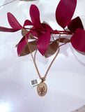 Necklace Oval Jesus Charm