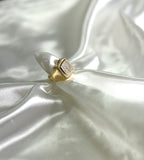 Para El… Anillos con Piedras Zirconias En blanco Totalmente 14kt