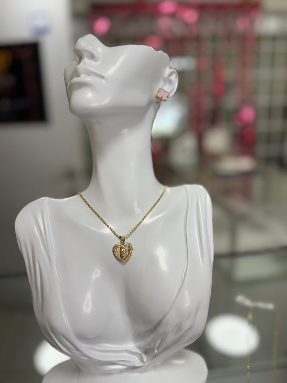 Ball necklace With Guadalupe Charm