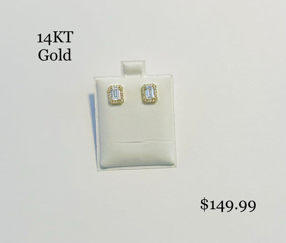 Square Zirconia Earring