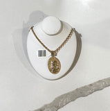 Necklace Oval Jesus Charm