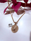Necklace Oval Jesus Charm