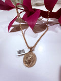 Necklace Oval Jesus Charm