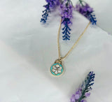 Cadena Fina Con Dije Aqua.